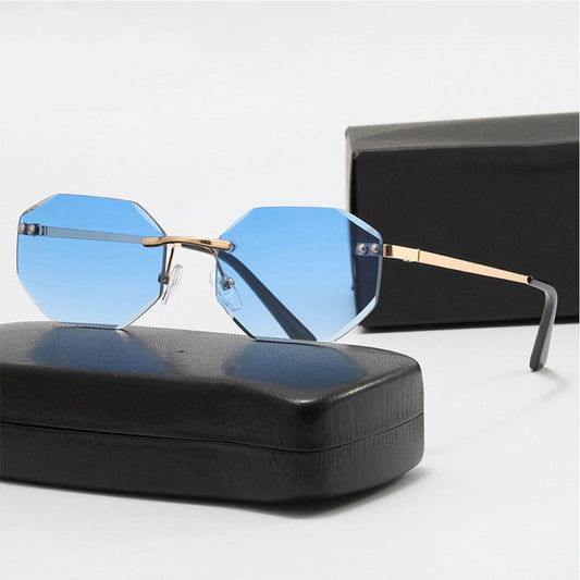 Frameless Polygon Fashion Glasses For Men And Women